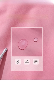 Pink waterproof nylon fabric detail with quilted texture showing scratch resistance