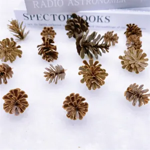 Pommes de pin artificielles pour décoration de Noël et loisirs créatifs sur neige