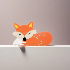 Pince À Cheveux Renard Mignonne Forme Animal Dessin Animé PVC Orange Blanc Accessoires Cheveux Femmes Filles