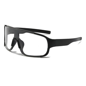 One piece big frame cycling sunglasses outdoor sports windproof running glasses