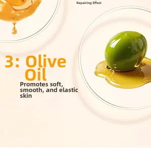Macro d'huile d'olive naturelle dans un plat en verre pour baume hydratant pour pattes