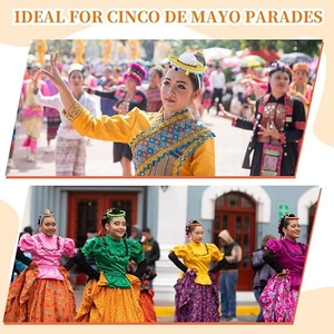 Traditional Mexican dress and sombreros set for Cinco de Mayo festival parades