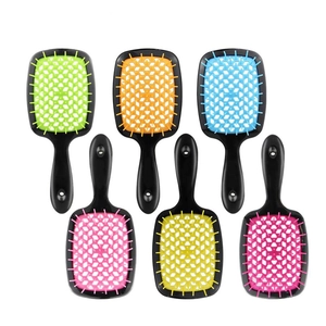 Vented Detangling Hair Brush Hollow Out Massage Styling Comb GPPS TPEE For Wet Dry Hair