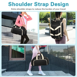 Three-way carrying options including shoulder bag and backpack styles for black gym bag