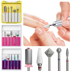 Professional Nail Drill Bits Tungsten Steel Ceramic For Electric Manicure Russian Dead Skin Remover Universal Size