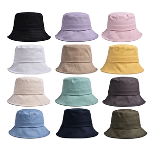 Solid Color Cotton Bucket Hat Sun Protection Summer Outdoor Casual Travel Simple Korean Style Soft Breathable Sun Visor