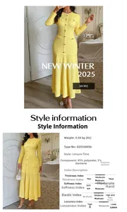 Detail of yellow bodycon maxi dress showing high-quality crochet knit texture and fabric