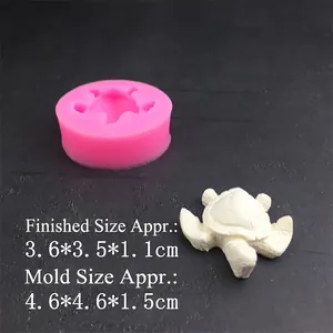 Turtle shaped silicone mold for DIY chocolate mousse cake and fondant baking tools