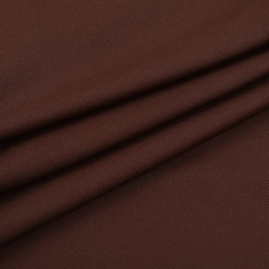 Macro detail of dark brown ribbed knit fabric showing soft texture and high elasticity