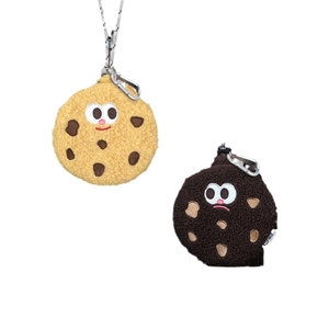 Sac à bandoulière en peluche biscuit avec expressions drôles pour filles