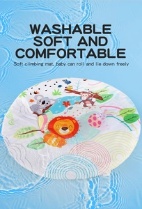 Alfombra de juegos lavable e impermeable para bebés con diseños de animales