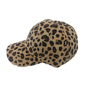 Berretto da baseball classico con stampa leopardata per uomo e donna in stile retrò