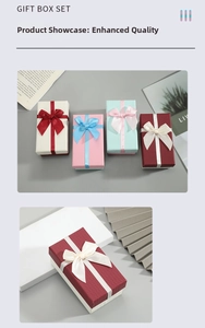 Macro shot of rectangular gift box featuring premium cross-grain texture and satin bow