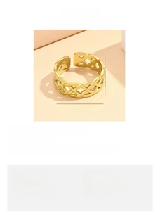 Detailed size chart showing 17mm inner diameter and 0.7cm width for woven knot ring
