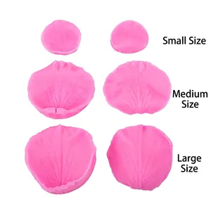Rose Petal Silicone Mold Double Sided Texture Fondant Veiner Cake Decorating Tools Realistic Flower Shape Bakeware