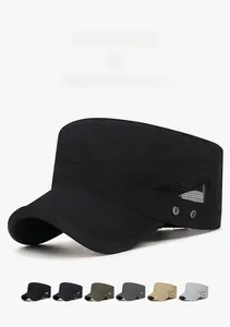 Detail view of breathable mesh layers and color options for the quick-dry cadet cap