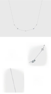 Macro view of 925 sterling silver chain featuring hand-set 5A grade zircon stones