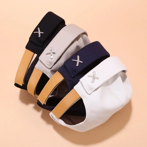 Men's retro brimless sailor docker caps in four colors with adjustable straps