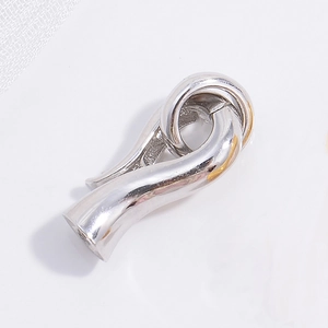 Makroaufnahme von S925 Sterling Silber Drehverschluss für DIY Schmuck Halsketten