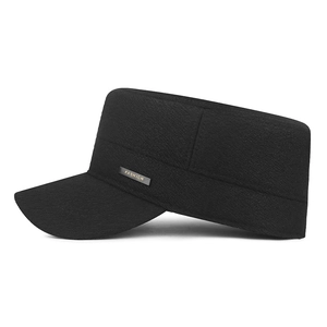 Winter Thermo-Flachkappe für Herren mit Ohrenschutz und warmem Fleece-Futter