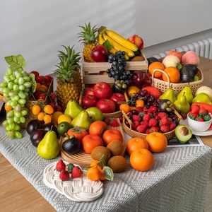 Artificial Fruits Simulation Model Realistic Faux Fruit Foam For Home Table Decor Photography Props Restaurant Display