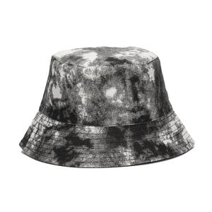 Tie-Dye Bucket Hat Reversible Sun Protection Outdoor Streetwear Polyester Canvas Fisherman Cap For Men Women