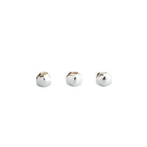 Three geometric S925 sterling silver triangle spacer beads for DIY jewelry making crafts
