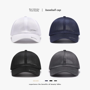 Casquette De Baseball En Maille Respirante Séchage Rapide Polyester Protection Solaire Réglable Sport De Plein Air