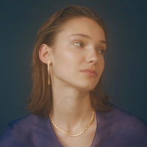 Parure de bijoux en acier inoxydable plaqué or 18k avec collier et boucles d'oreilles