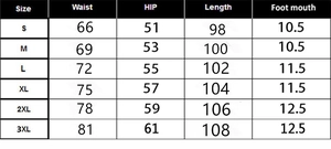 Size guide table for men's hooded sweatshirt showing waist, hip, and length measurements