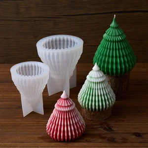 Stampi in silicone per albero di Natale origami per candele profumate fai-da-te e resina
