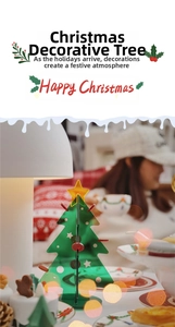 Mini green acrylic Christmas tree ornament with star topper for cozy tabletop holiday decor