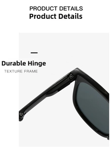 Macro shot of durable hinges and textured frame on black foldable kids sunglasses