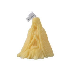Goddess shaped scented candle in pale yellow wax for Halloween home decor gift
