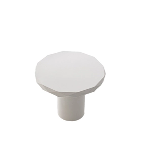 White minimalist geometric faceted jewelry display tray and ring stand prop