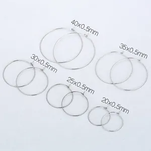 Orecchini A Cerchio Minimalisti In Acciaio Inossidabile Tondi Gioielli Raffinati Per Donna Moda Fai Da Te