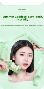 Green tea fragrance oil absorbing sheets shown in creative torn paper visual frame