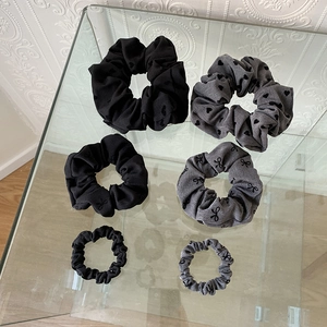 Coleteros De Tela Vintage Lazo Corazón Patrón Elásticos Cintas Pelo Soporte Coleta Dulces Accesorios Para El Cabello Mujeres Niñas