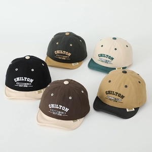 Casquettes de baseball vintage pour enfants en cinq couleurs avec broderie Chilton