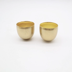 28 mm Vintage-Glockendeckel aus gebürstetem Metall in Gold für DIY-Deko-Accessoires