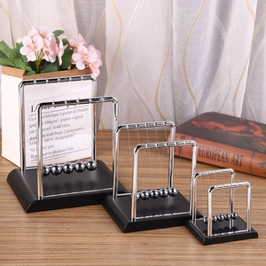 Newton's Cradle Balance Balls Desk Decoration Metal Spheres Plastic Frame Physics Science Educational Toy Office Ornament