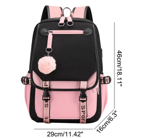 Tabella dimensionale dettagliata con altezza 46cm, lunghezza 29cm e larghezza di 16cm