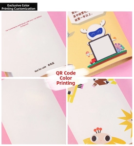 Detail of custom cross-textured card sleeve with colorful cartoon print and fine printing