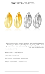 Macro detail of drop earrings in gold and silver finish made of S925 sterling silver