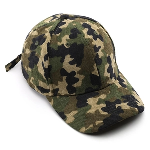 Cappellino da baseball in velluto a coste mimetico con cinturino regolabile per protezione solare