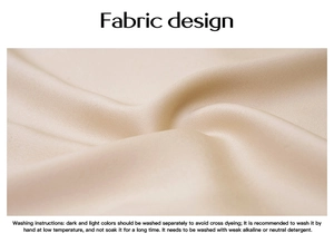 Detailed view of elegant beige satin fabric texture and premium silky dress material