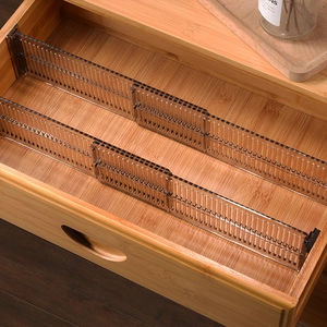 Adjustable Drawer Dividers Expandable Transparent PS Plastic Organizer For Underwear Socks Wardrobe Closet Kitchen