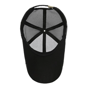 Herren Sommer Baseballkappe in Schwarz mit langem Schirm und atmungsaktivem Mesh