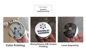 Custom logo options for square metal pill boxes with color print and laser engraving