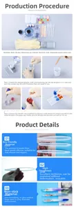 DIY resin pen mold kit instructions showing food-grade silicone material and casting steps